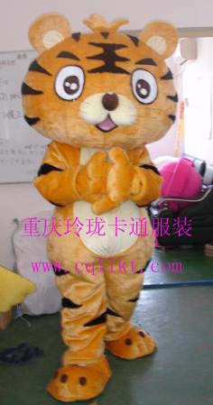 供应苏州杭州卡通服装老虎，卡通人偶服饰，企业庆典表演服装